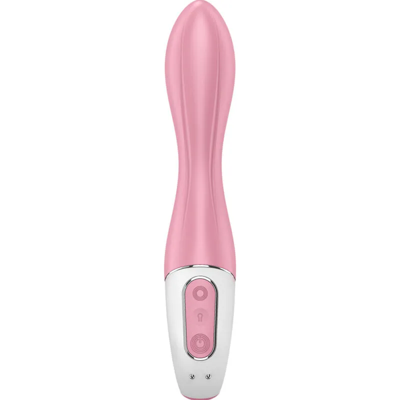 Satisfyer Vibrateur Pompe à Air 2 Rose - Stimulation Intime personnalisée avec corps gonflable, silicone médical, confort maximal pour femmes et couples