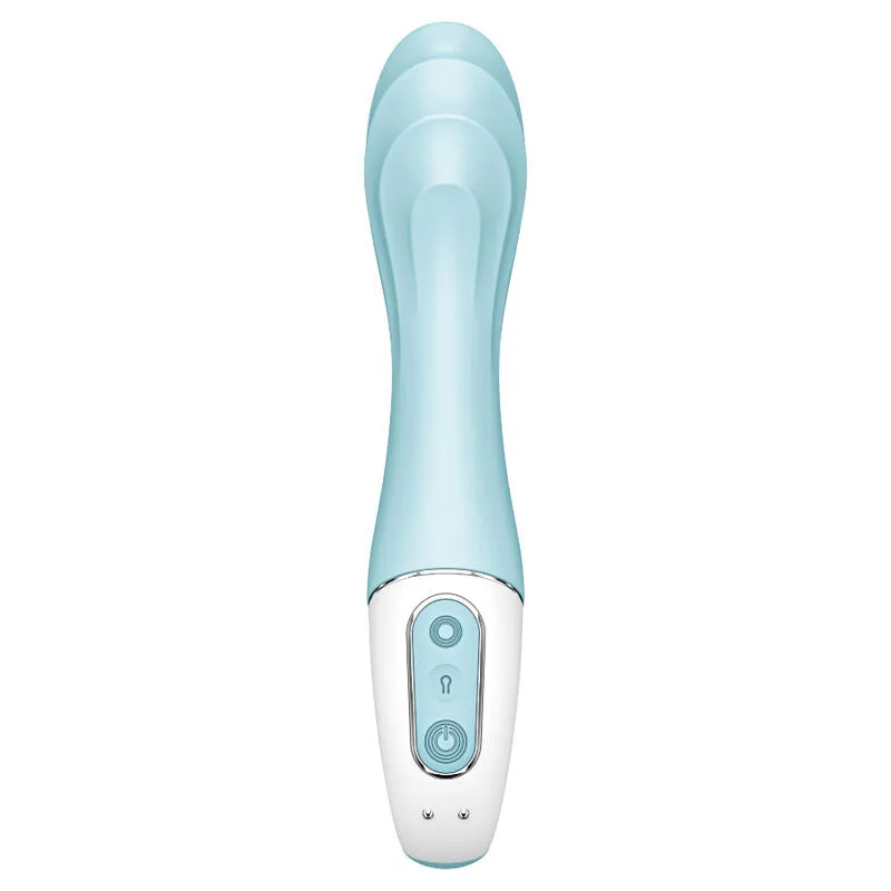 Vibromasseur gonflable Satisfyer Air Pump 5+ application connectée stimulation G-spot silicone médical pour femme couple sextoy
