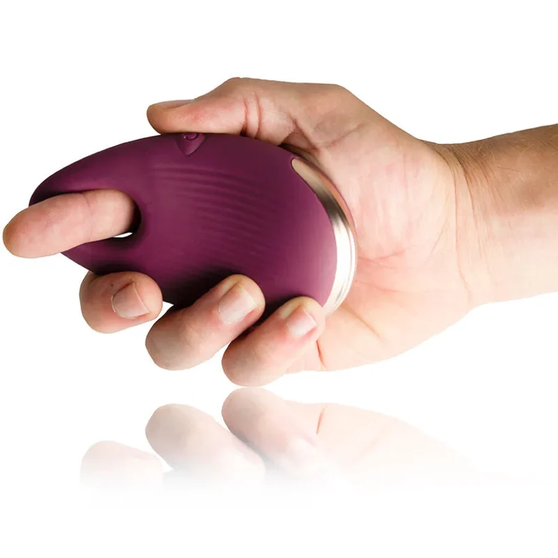 Vibrateur doigt coaxial silicone médical hypoallergénique rechargeable magnétique compact discret silencieux ergonomique texturé multivitesses stimulation intime couple design élégant violet