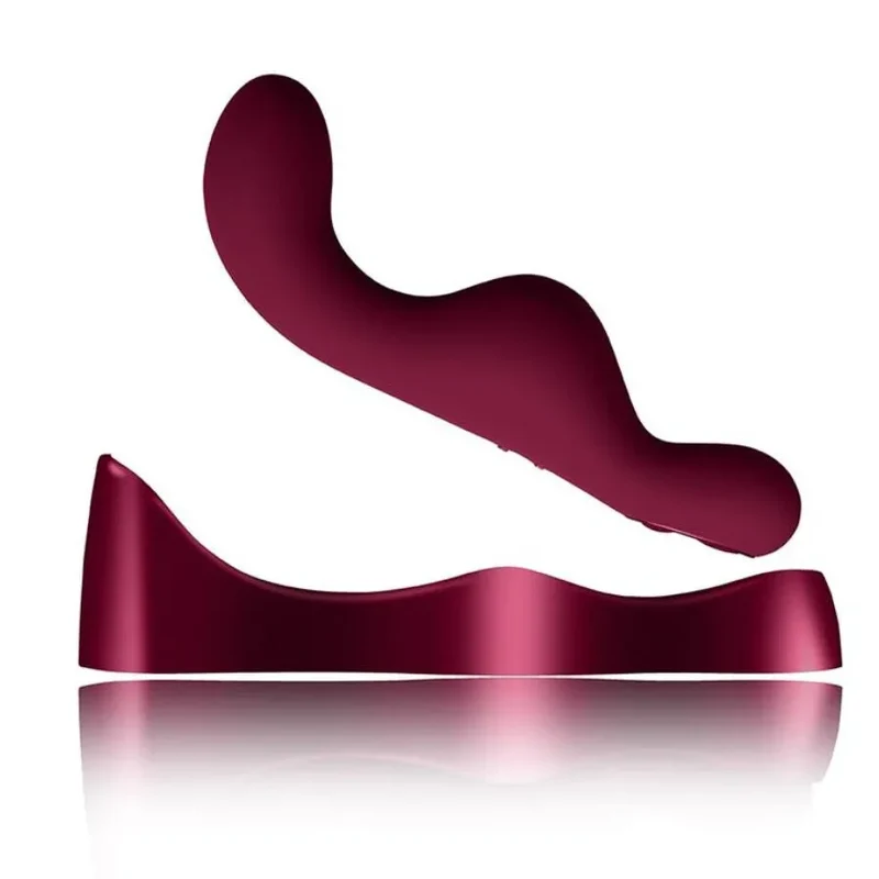 vibromasseur sans fil stimulation externe interne silicone médical hypoallergénique ergonomique courbé ondulé rechargeable discret bordeaux polyvalent