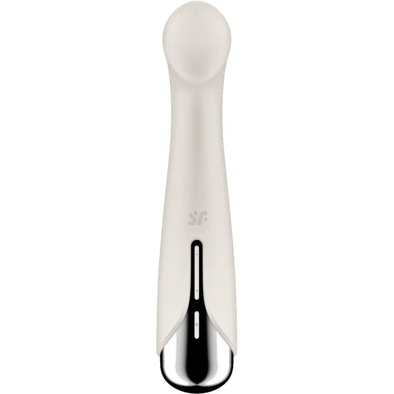 Vibromasseur rotateur Satisfyer Spinning G-Spot 1 stimulation point G silicone hypoallergénique multi-vitesses commandes intégrées design moderne sextoy discret