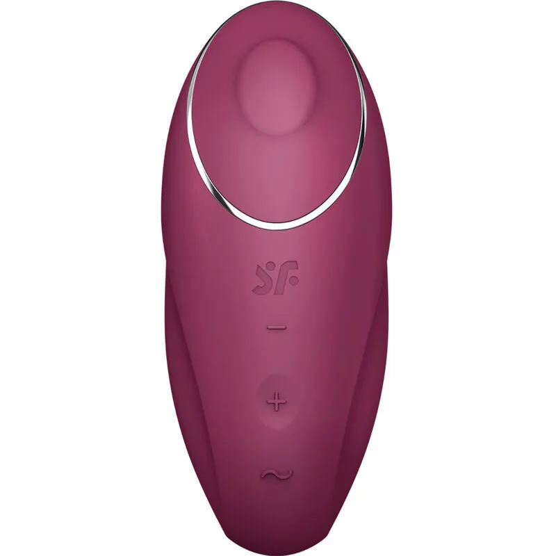 Vibromasseur Satisfyer Tap & Climax 1 Rouge stimulation clitoridienne tapping multi-vitesses silicone hypoallergénique rechargeable discrétion