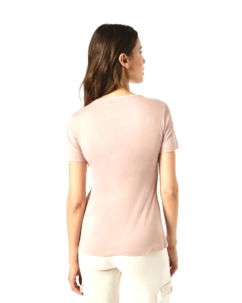 T-shirt Donna College Strass