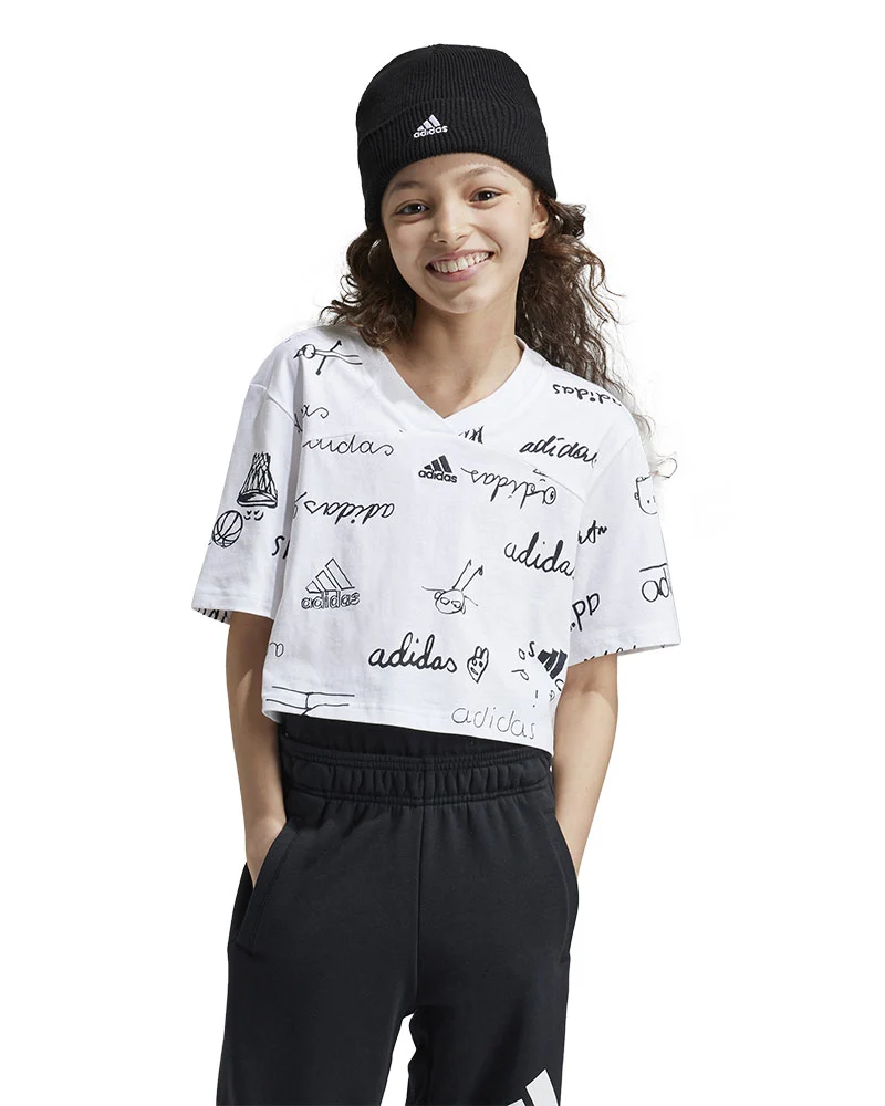 T-shirt Brand Love Cropped Bambino