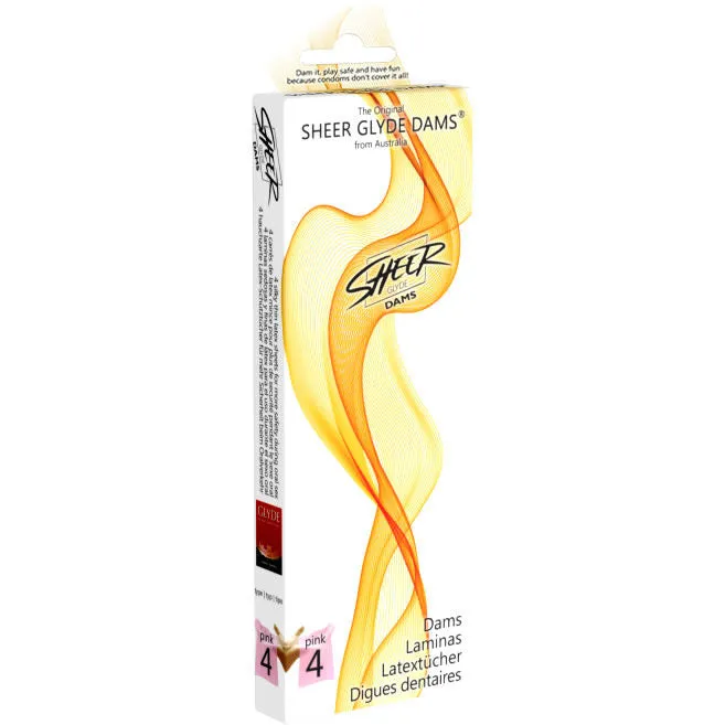Sheer Glyde Dams Laminas Latex Sexe Oral Fraise Protection Hygiène Intime Sécurité Sexe Oral Vaginal Anale