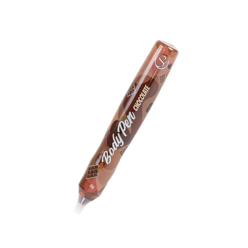 stylo corps chocolat comestible peinture dessin sensoriel érotique sensuel intime couple portable discret maniable rétractable gourmand