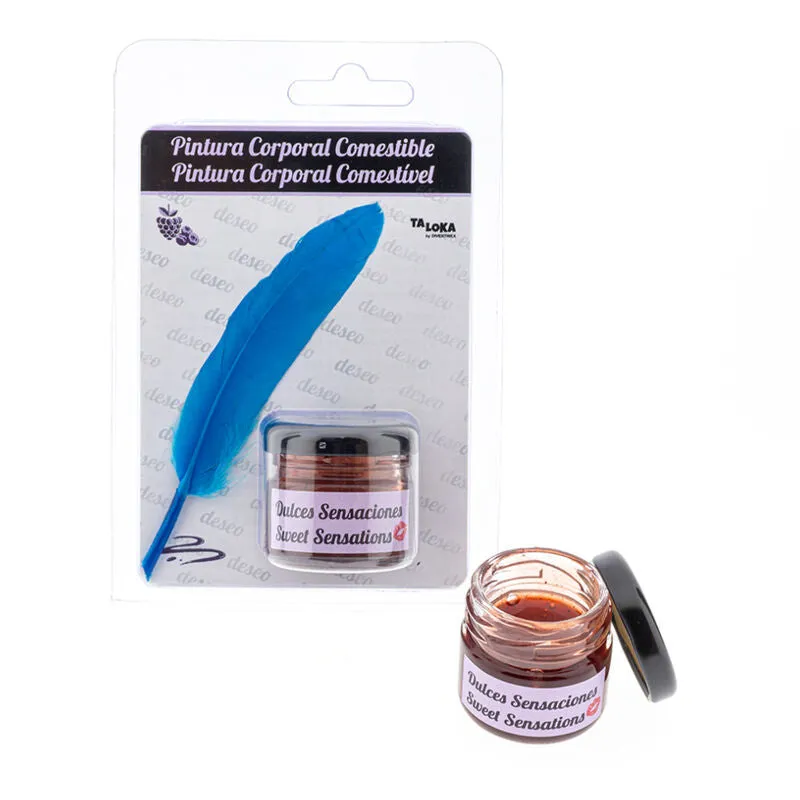 Peinture corporelle comestible baies Dulces Sensaciones pot verre plume applicatrice design érotique Dulces Sensaciones Dulces Sensaciones Dulces Sensaciones Dulces Sensaciones Dulces Sensaciones Dulces Sensaciones Dulces Sensaciones