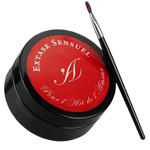 Peinture corporelle chocolat aphrodisiaque intime comestible 50ml édition limitée applicateur fin texture onctueuse hypoallergénique cadeau romantique couples