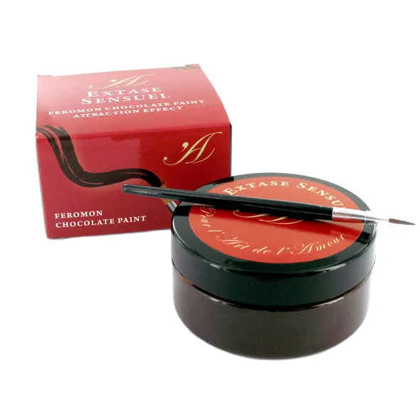 Peinture corporelle chocolat aphrodisiaque intime comestible 50ml édition limitée applicateur fin texture onctueuse hypoallergénique cadeau romantique couples