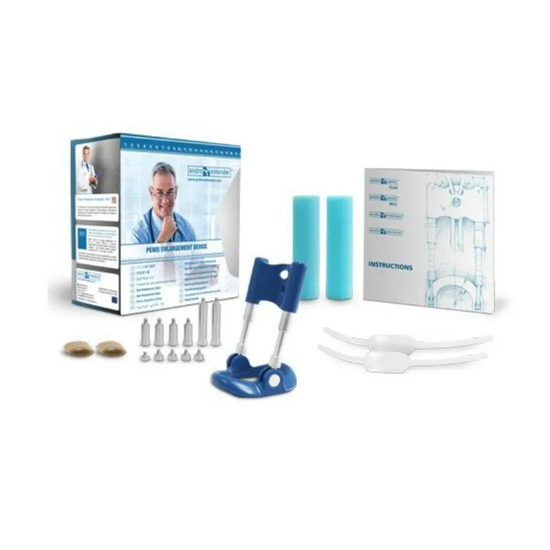 Extenseur de pénis médical Andro Extender traction progressive dispositif certifié CE silicone plastique métal sextoy bien-être intime homme couple