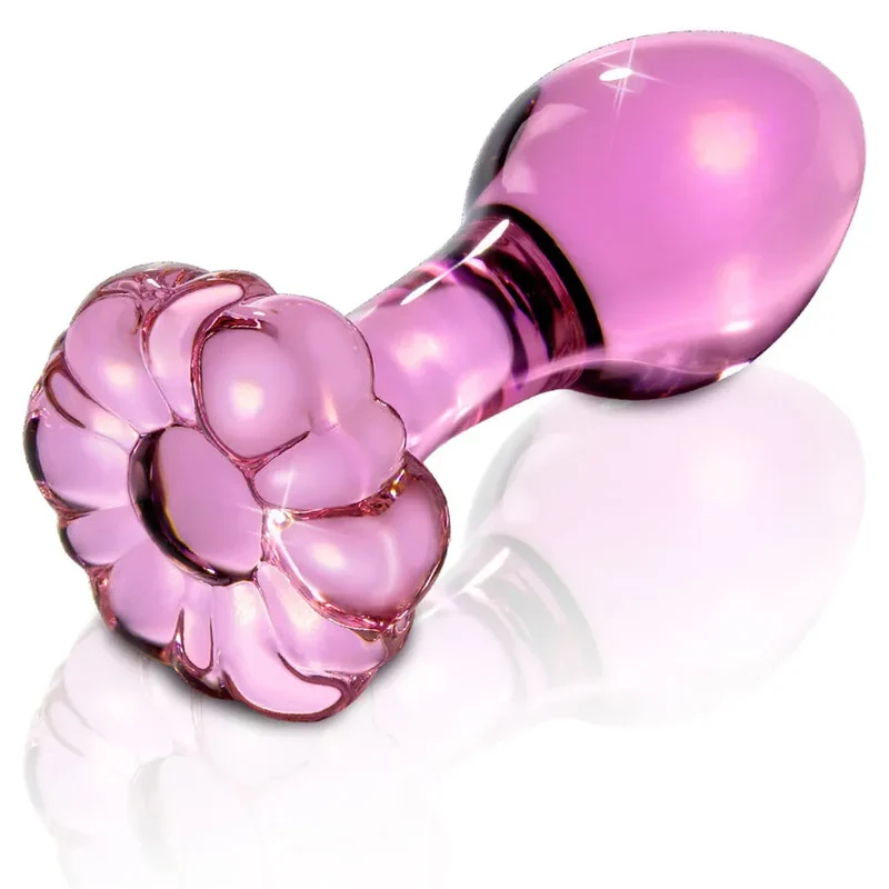 Plug anal en cristal Icicles N.48 masseur verre sans phthalates stimulation P-point insertion facile design courbé