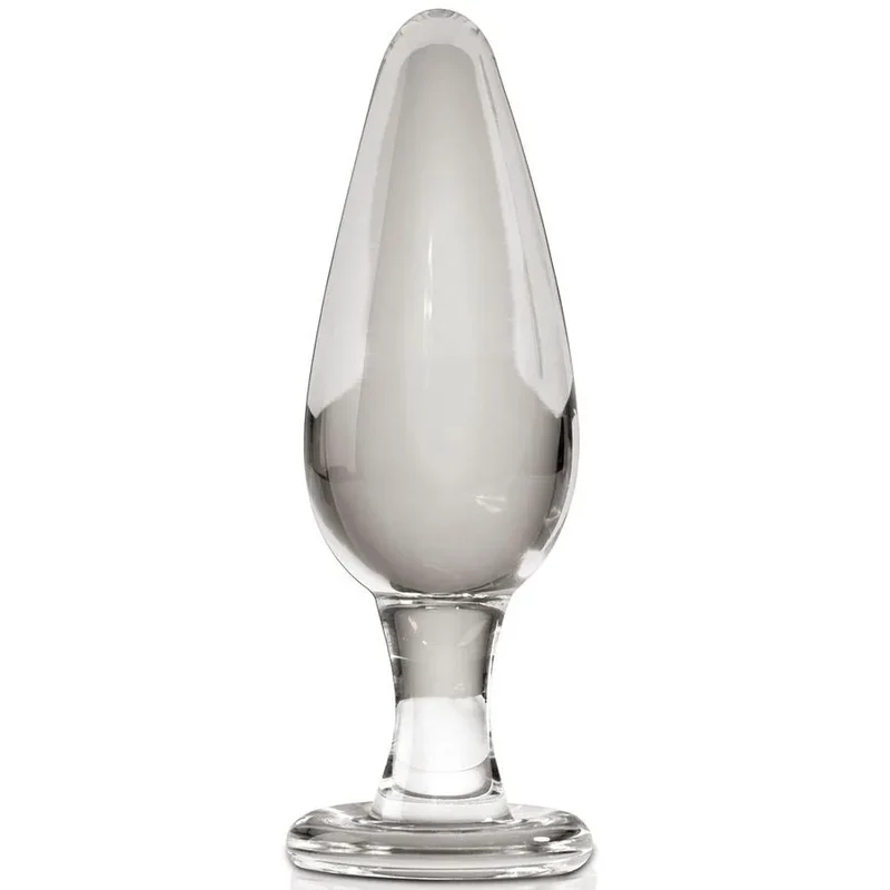 masseur verre soufflé modèleN26 hypoallergénique durable faitmain nonporeux lavable stérilisable réchauffable esthétique discret luxueux ergonomique polyvalent sensuel