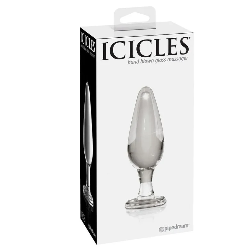 masseur verre soufflé modèleN26 hypoallergénique durable faitmain nonporeux lavable stérilisable réchauffable esthétique discret luxueux ergonomique polyvalent sensuel