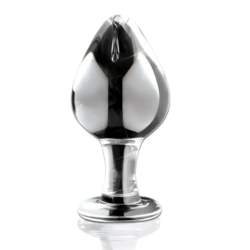 artisanal soufflé verre luxueux élégant hypoallergénique non poreux réutilisable durable lavable chauffable ergonomique conique compact taille petite zone anale