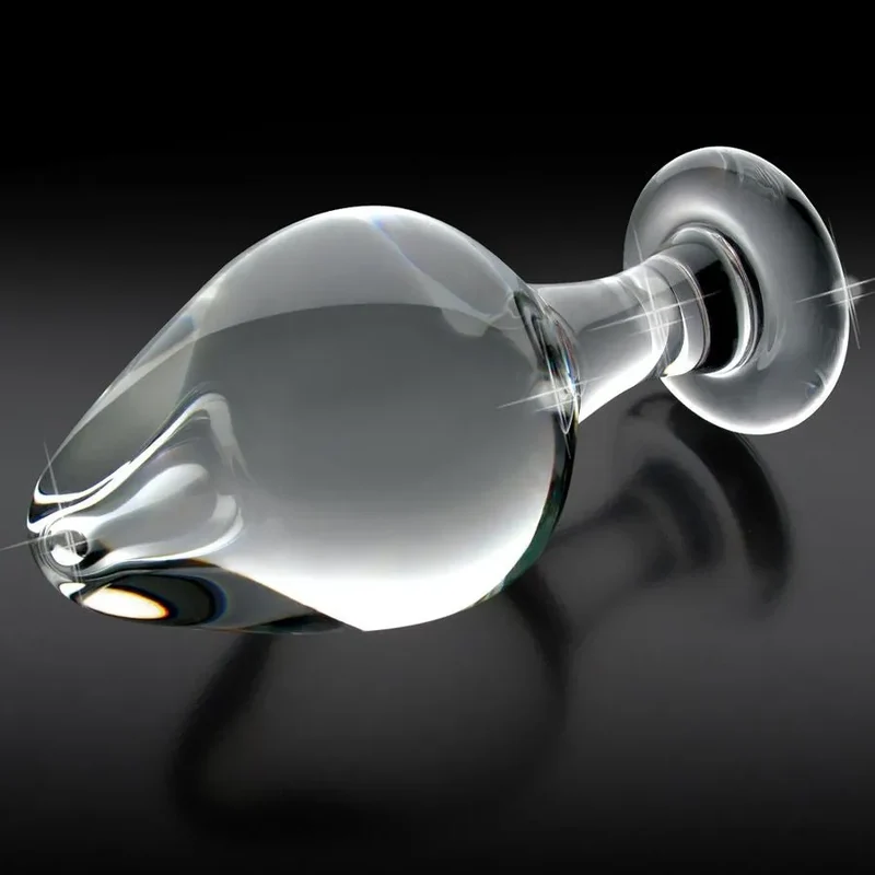 artisanal soufflé verre luxueux élégant hypoallergénique non poreux réutilisable durable lavable chauffable ergonomique conique compact taille petite zone anale