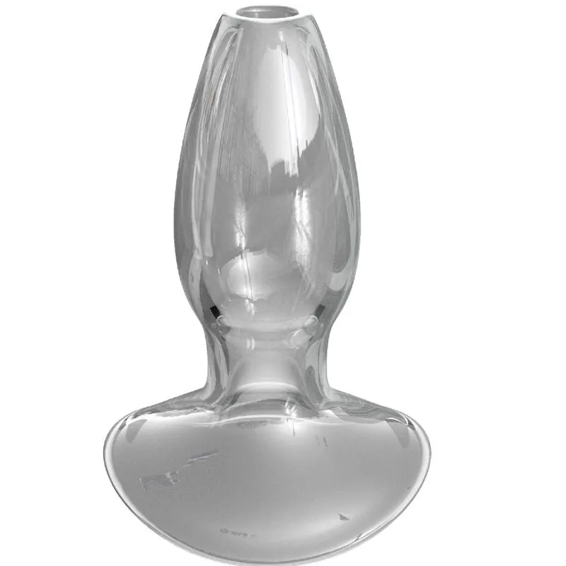 dilatateur anal cristal Elite verre lisse non poreux hygiénique stérilisable conique progressif base large plate sécurité maximale stimulation prostatique débutant