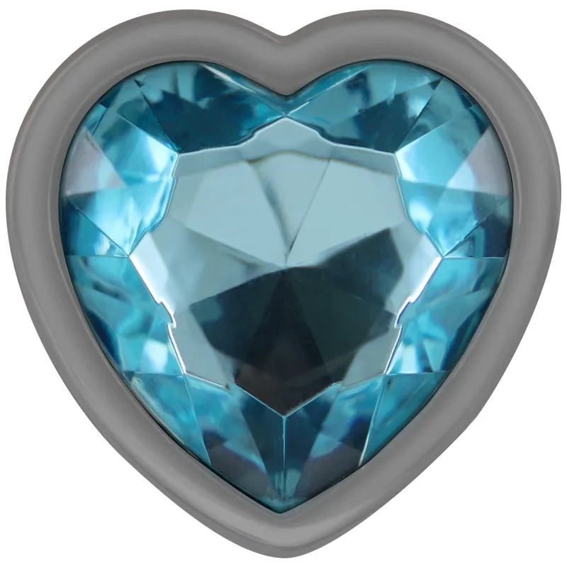 Plug anal métal aluminium coeur bleu taille réglable sécurité maximale plaisir intense sextoy luxe