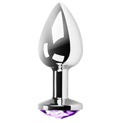 bouchon anal métal lilas ultra lisse aluminium prestigieux hypoallergénique sans nickel onctueux conique ergonomique progressif thermorégulable discret élégant sécurisé hygiénique