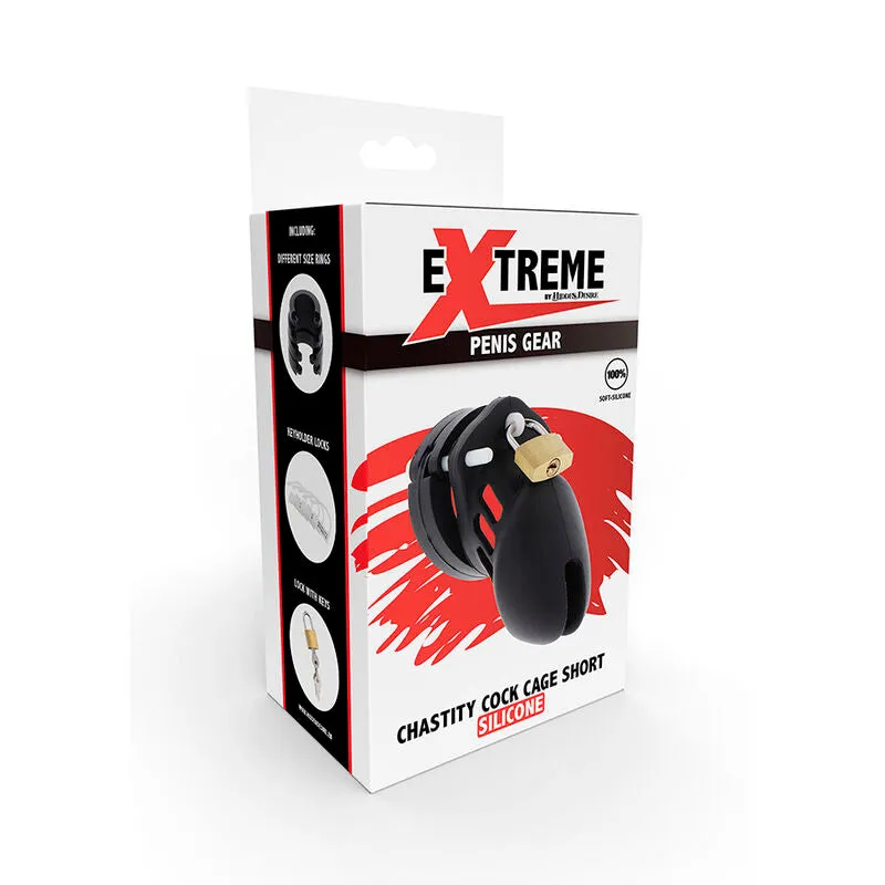 Cage de chasteté Hidden Desire Extreme Cage Silicone médicaux taille réglable sécurité maximale couple sextoy erotico accessoires plaisir contrôle érection