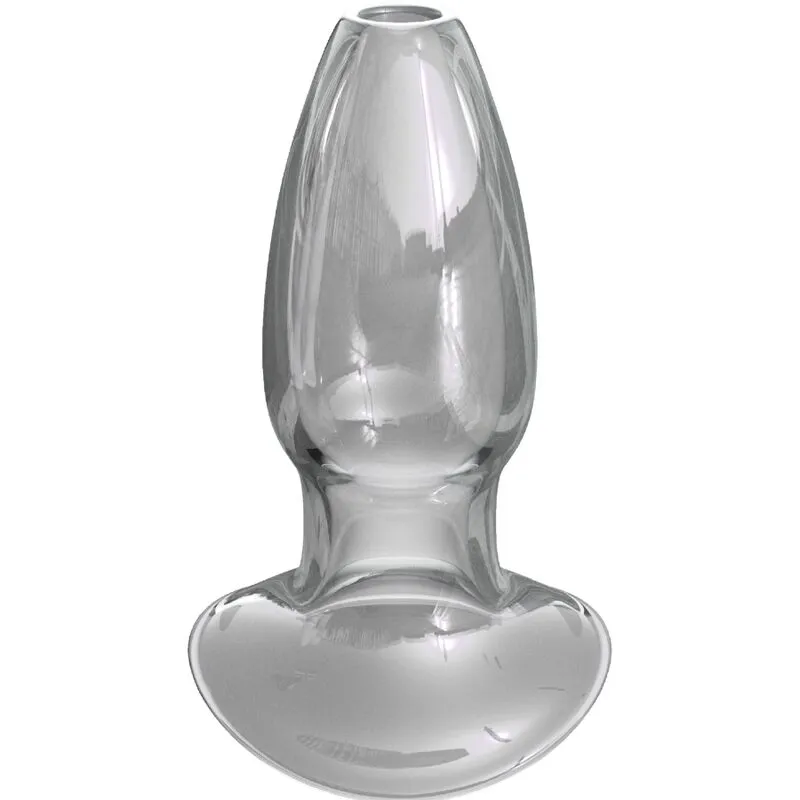 dilatateur anal cristal ergonomique lisse non poreux courbé insertion facile stimulation prostatique confort durable inox hygiénique résistant unisexe