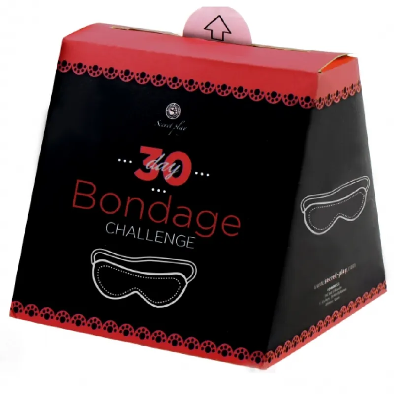 Ensemble de défis de bondage en 30 jours, initiation progressive, eroticosexuel, expériences audacieuses, design audacieux, matériaux durables, challenge intime, exploration de la soumission, eroticosexuel