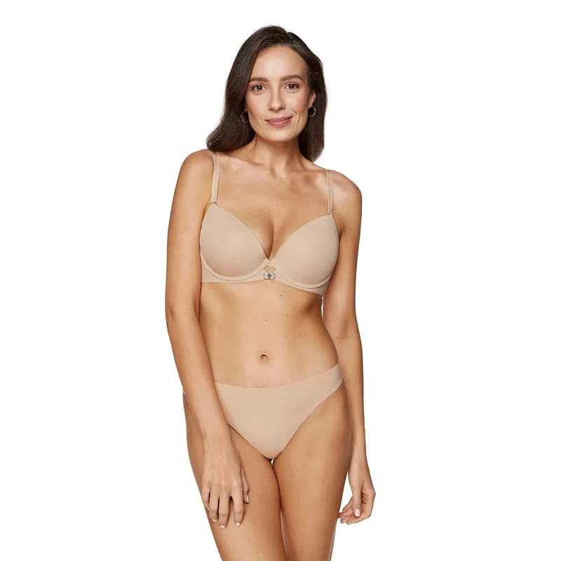 Soutien-gorge push-up classique sans couture Gorteks 220746 lingerie sexy design élégant bretelles amovibles charme doré