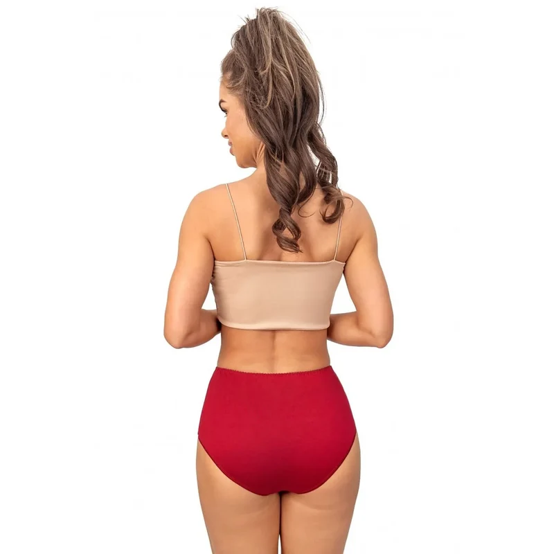 Culottes model 220741 Donna en viscose douce taille haute dentelle féminine lingerie élégante femmes confort quotidien