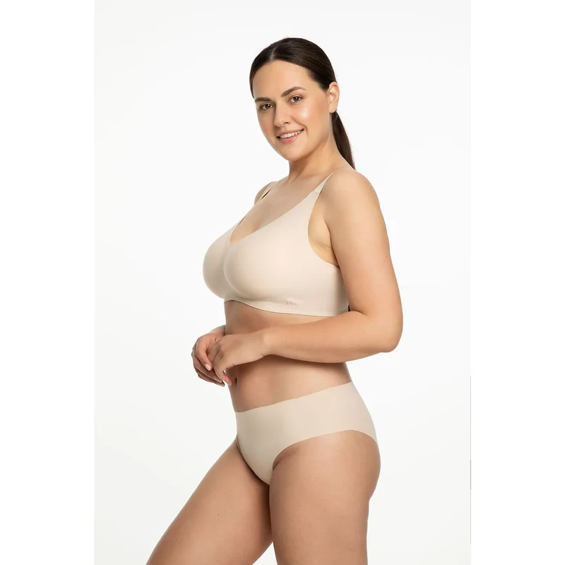 Soutien-gorge confort sans armature Julimex soft model 220551 tissu élastique renforcé cups ajustables discrétion parfaite lingerie féminine