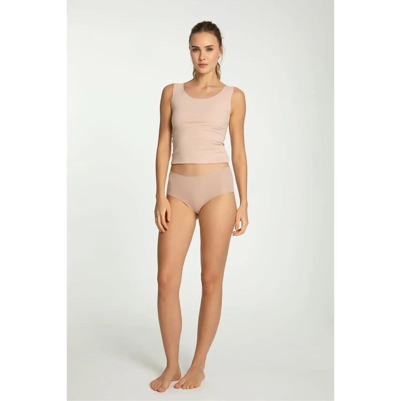 Culottes Julimex model 220543 Taille haute confort invisible laser-cut doublure coton nude lingerie intime sexy femme
