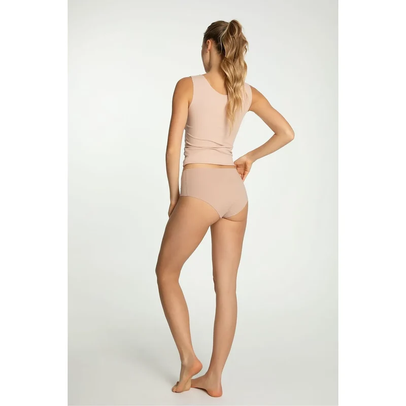 Culottes Julimex model 220543 Taille haute confort invisible laser-cut doublure coton nude lingerie intime sexy femme