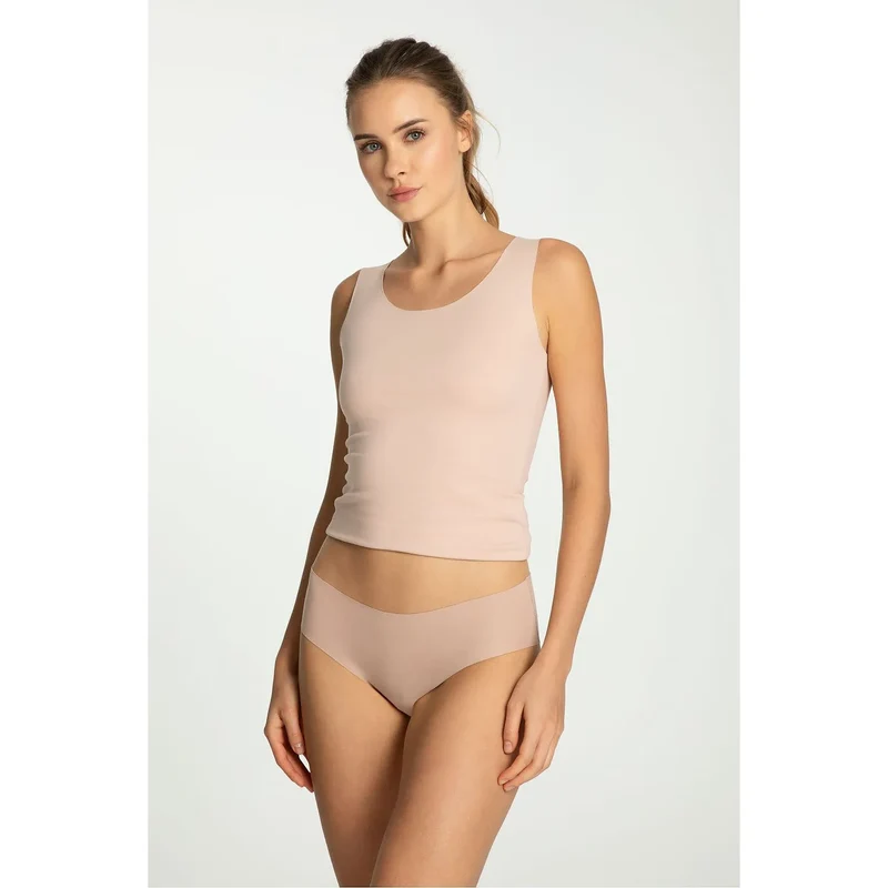 Ensemble de lingerie NUITE débardeur et culotte microfibre nude confort ajustement parfait sans couture occasion quotidienne bien-être intime couple discrétion