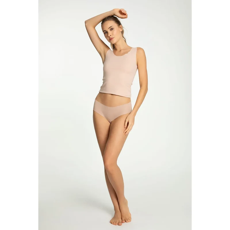 Ensemble de lingerie NUITE débardeur et culotte microfibre nude confort ajustement parfait sans couture occasion quotidienne bien-être intime couple discrétion