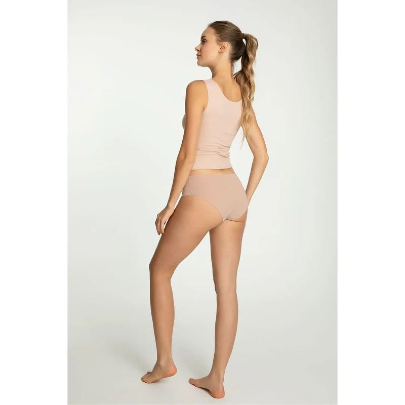 Ensemble de lingerie NUITE débardeur et culotte microfibre nude confort ajustement parfait sans couture occasion quotidienne bien-être intime couple discrétion