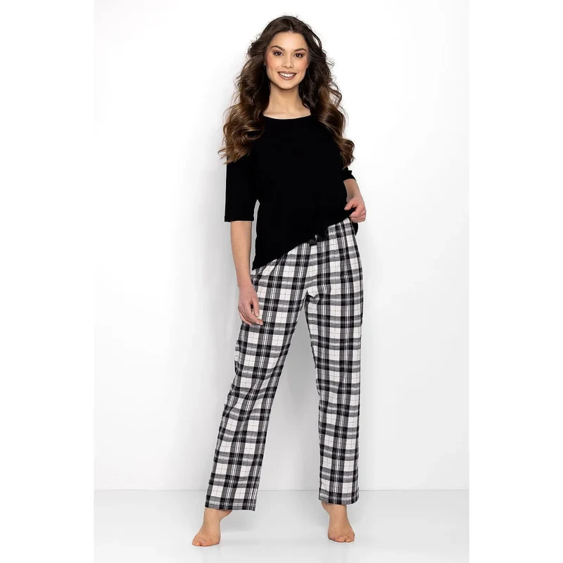 Pyjama érotique pour femme confort style intérieur maison détente loungewear mode relaxant chemisier pantalon élastique coton doux nuit