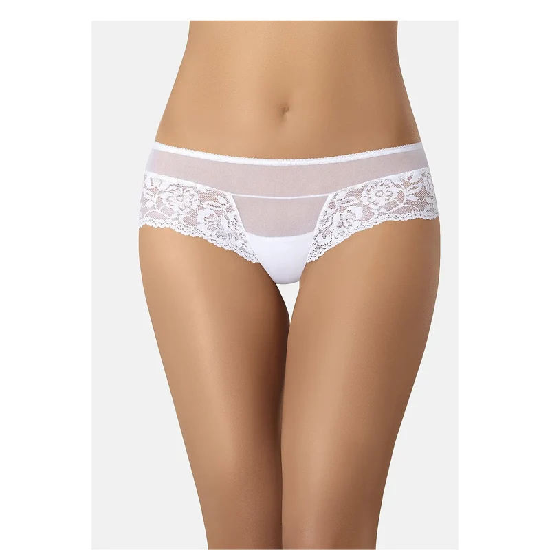 Culottes brésiliennes dentelle florale maille transparente confort sophistiquées lingerie féminine romantique élégance sexy blanc éclatant festonnées douceur ajustement naturel discrétion