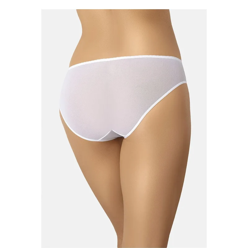 culotte blanche dentelle florale maille douce élastique taille haute classique transparente féminine confortable discrète raffinée durable