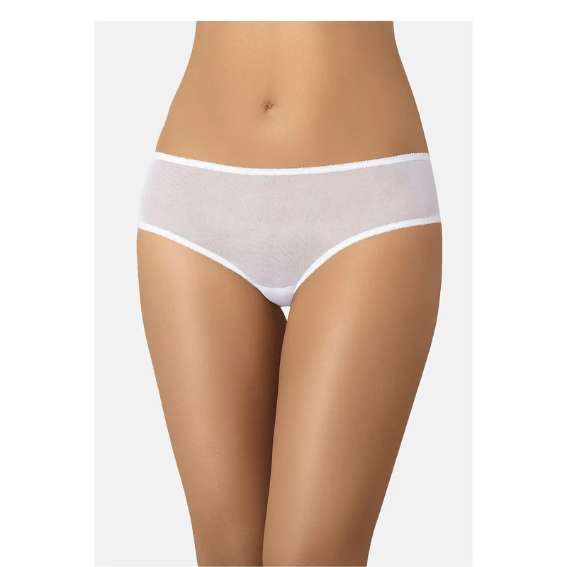 Culotte en maille noire classique 220175 Teyli dentelle florale confortable élastique ajustée femmes discrète lingerie élégante