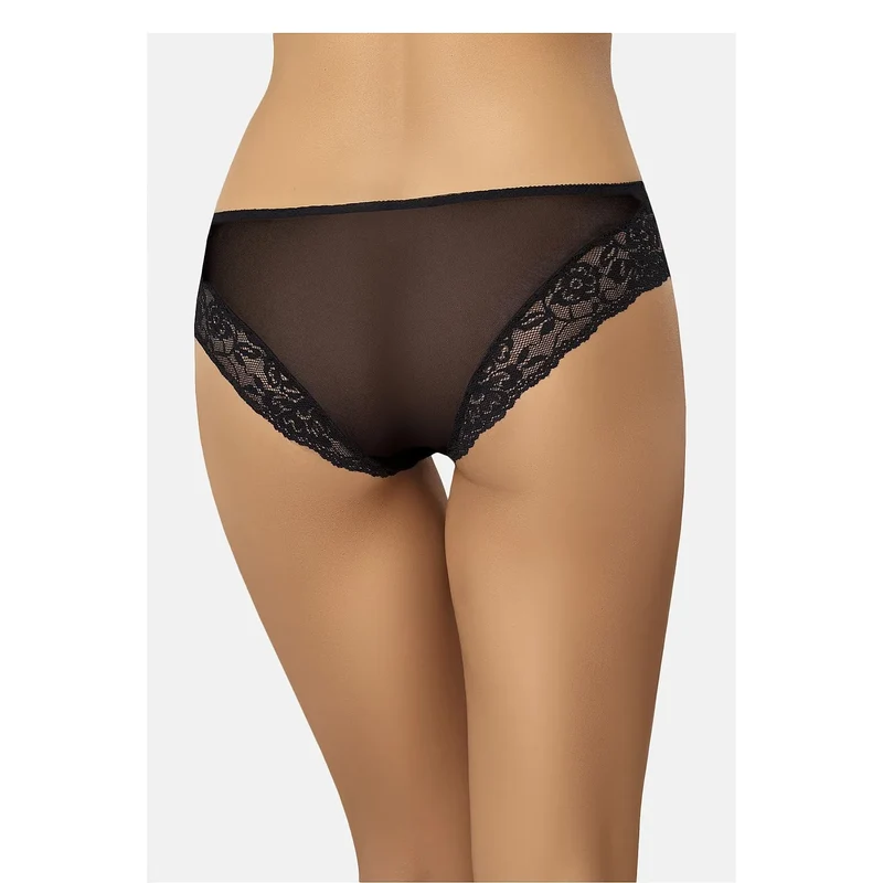 culottes dentelle florales transparentes maille élastique confortable lingerie élégante sexy féminine intime invisible couture douce ceinture arrière maintien noir classique