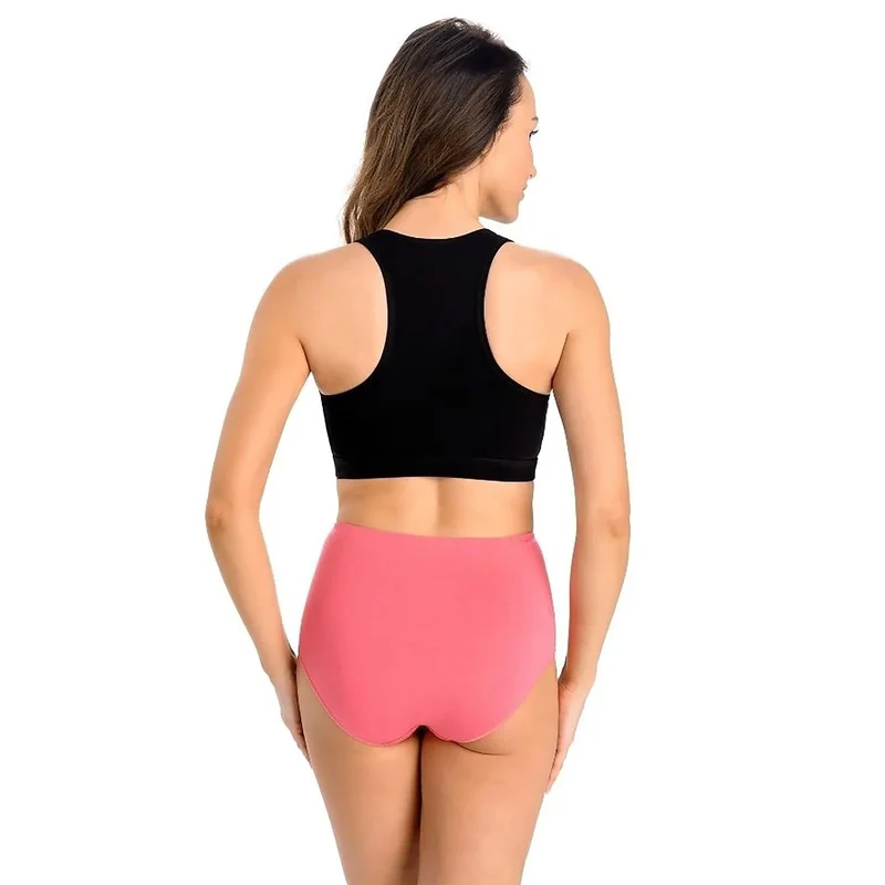 culottes féminines taille haute coton lycra élastique confort quotidien discrètes invisibles bandes fines hypoallergéniques maintien enveloppantes corail élégantes