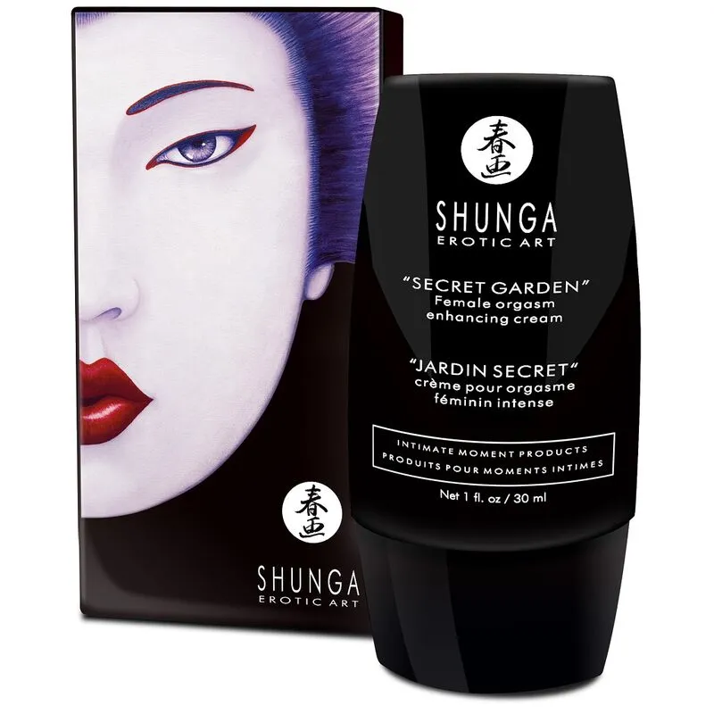 crème orgasme féminin intense jardin secret sensualité intime stimulant clitoris vaginal aphrodisiaque esthétique raffinée compact portable discret trente millilitres