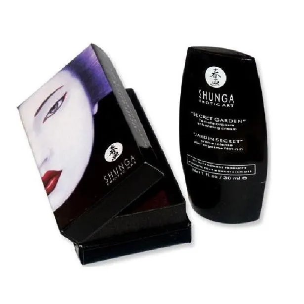 crème orgasme féminin intense jardin secret sensualité intime stimulant clitoris vaginal aphrodisiaque esthétique raffinée compact portable discret trente millilitres