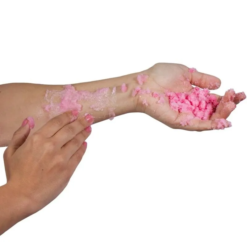 sels bain effervescents phéromones naturelles relaxants sensoriels exfoliants doux hypoallergéniques élégants pot noir couvercle blanc rose discret sensuels