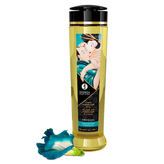 Huile de massage érotique Shunga sensuelle 240ml essence Ylang-Ylang Yohimbe intimité relaxation huiles essentielles soins intimes couple adultes
