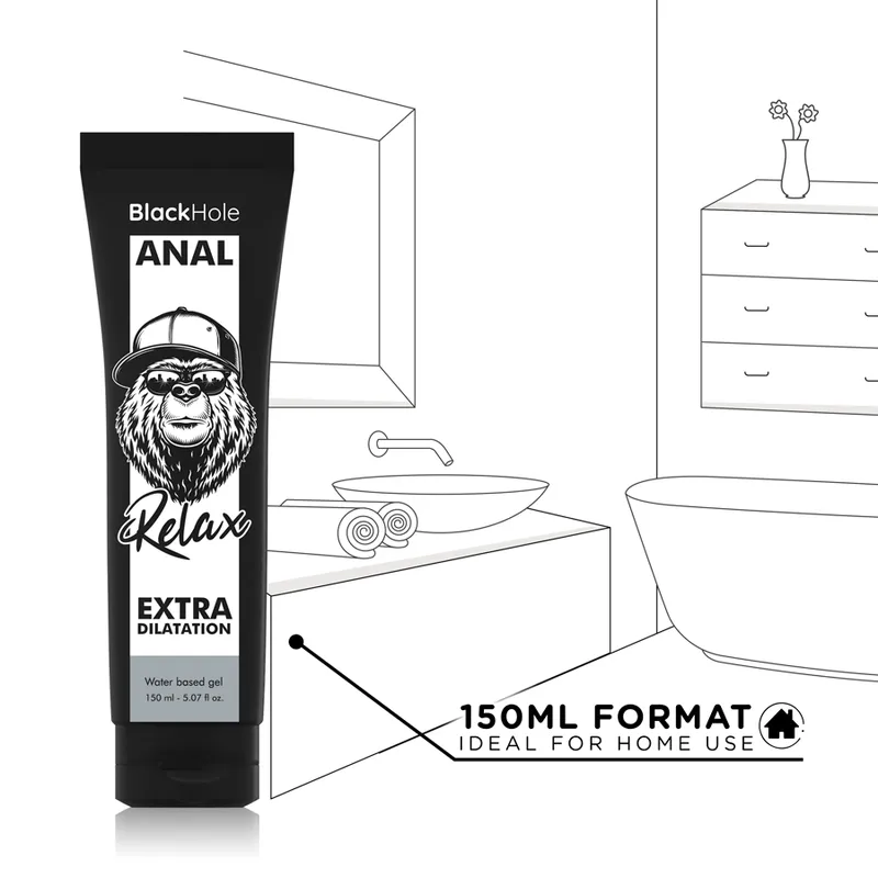 Trou Noir lubrifiant anal formulation aqueuse hypoallergénique extra dilatation confortable relaxant compatible sextoys débutants expérimentés 150ml