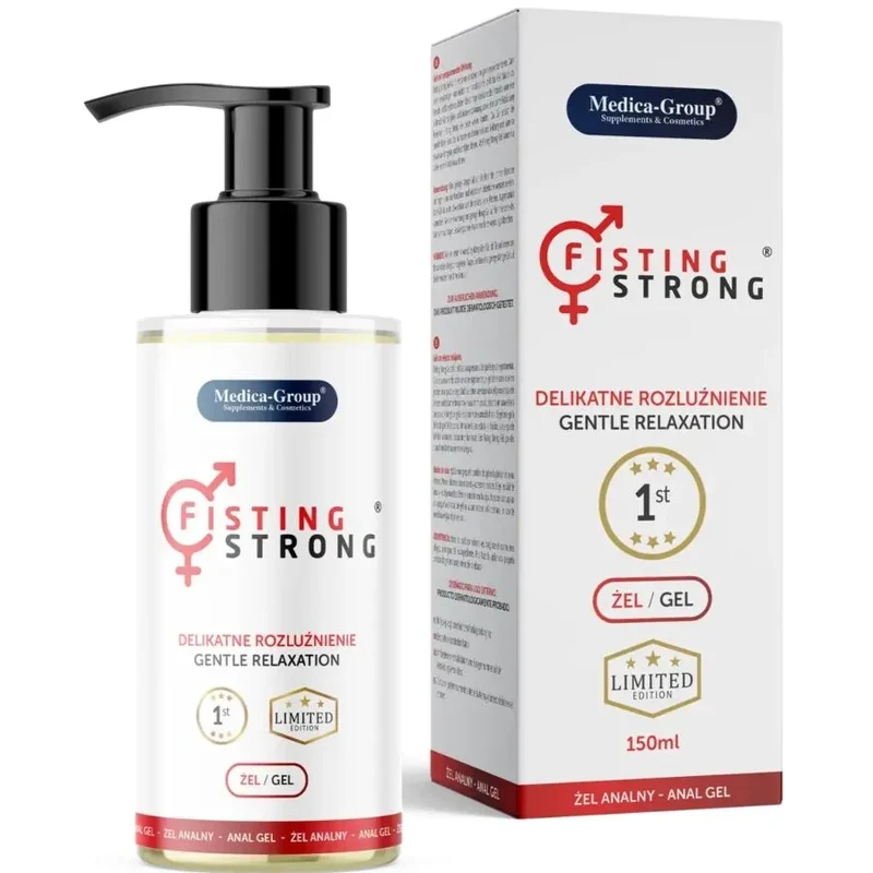 Gel intime anal Fisting Strong 150ml Medica Group détente muscles confort intimité moments intimes plaisir maximal
