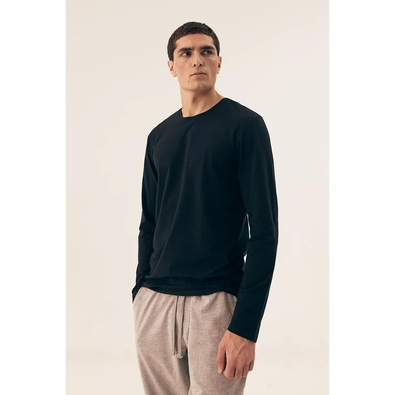 Ensemble Henderson homme élégant manches longues pantalon débardeur coton extensible douceur qualité supérieure durable coupe polyvalente col rond boîte cadeau