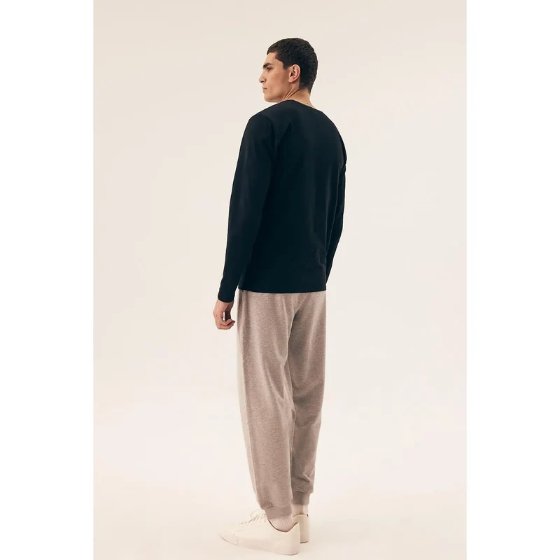 Ensemble Henderson homme élégant manches longues pantalon débardeur coton extensible douceur qualité supérieure durable coupe polyvalente col rond boîte cadeau