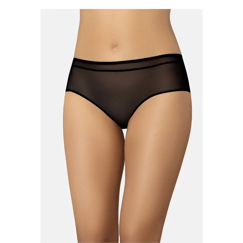Culottes transparentes élégantes en filet noir pour femme lingerie érotique maintien parfait confort discrétion occasion spéciale