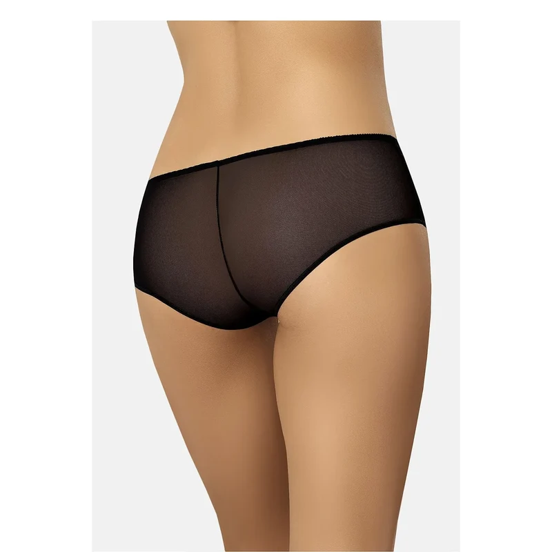 Culottes transparentes élégantes en filet noir pour femme lingerie érotique maintien parfait confort discrétion occasion spéciale