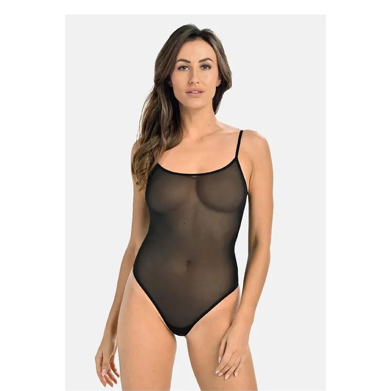 Ensemble de body sexy Teyli 220123 pour femmes, lingerie transparente, bretelles ajustables, maille douce, sensualité, élégance, lingerie fine